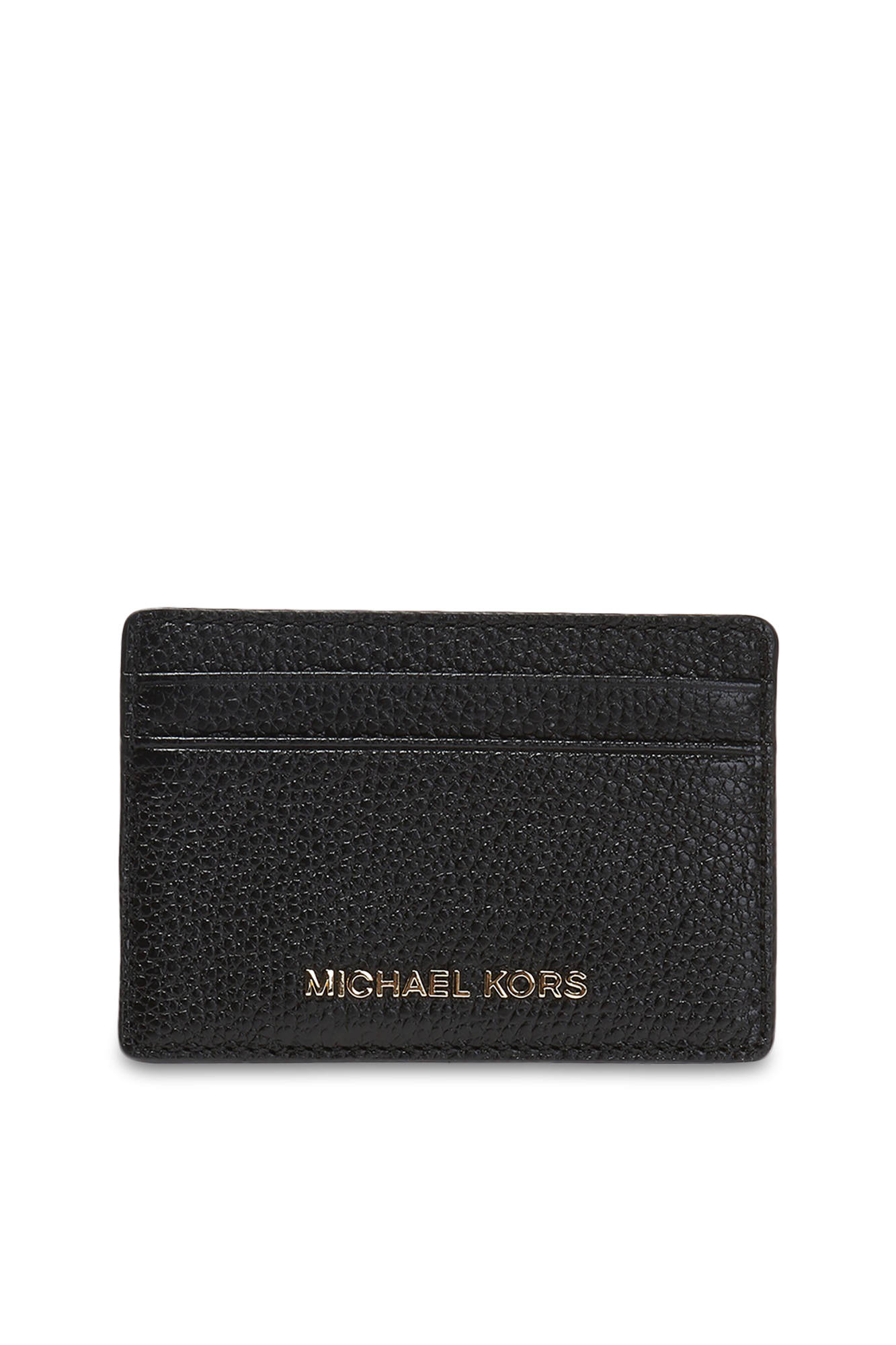 Black MONEY PIECES card case with logo Michael Michael Kors Vitkac Italy